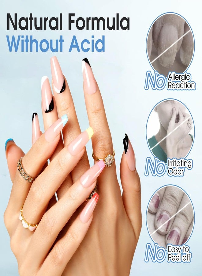 ROSALIND Nail Dehydrator, 11 ml Nail Prep Dehydrator for Press Ons/Acrylic Nails/Gel Polish, Acid Free Natural Prep Dehydrate Acrylic Supplies - Image 4